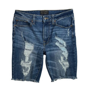 SH692 Mens No Boundaries NOBO Distressed Stretch Jean Shorts 32